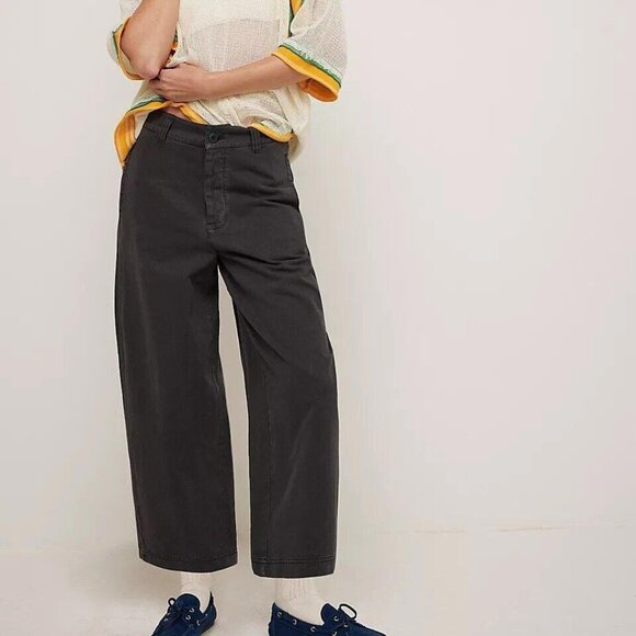Free People We The Free Laydown Chino Pants Cotton High Rise Classic XS-0 278130